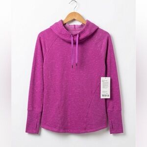 Lucy Pink Dawn Heather Dance Workout Pullover Hoodie NWT Has Pockets!